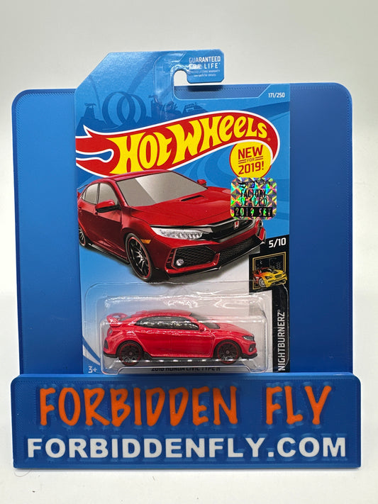 Hot Wheels - 2019 Factory Stickered - 2018 Honda Civic Type R - Red