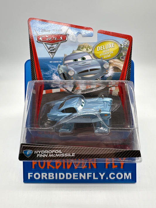 Disney Pixar Cars Movie - Cars 2 Card Series - Deluxe Hydrofoil Finn McMissile