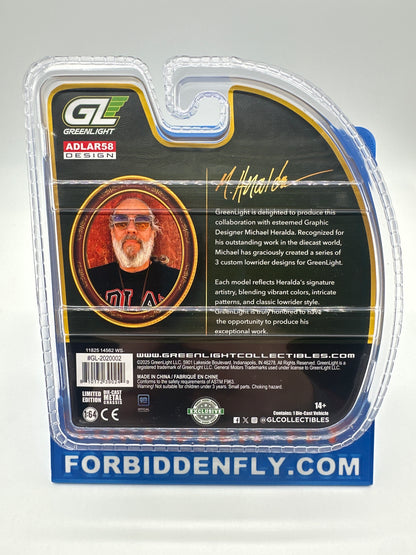 GreenLight - 2026 Hobby Exclusive Artisan Collection Lowrider - #2020002 - Michael Heralda Adlar58 Design 1970 Chevrolet Monte Carlo - Chase Edition