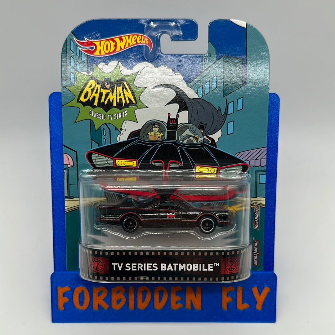 Hot Wheels 2016 Retro Entertainment Premium - DC Batman Classic TV Series Batmobile (Movie Reel Packaging)