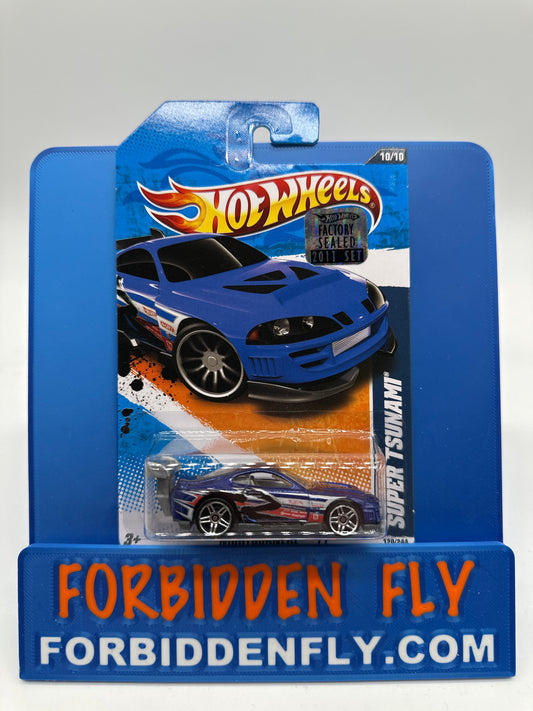 Hot Wheels 2011 Factory Sticker - Super Tsunami - Blue