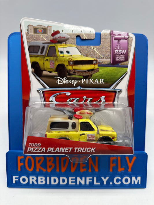 Disney Pixar Cars Movie - Racing Sports Network Series - Todd Pizza Planet Truck