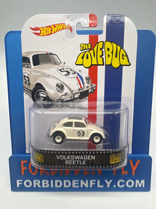 Hot Wheels 2014 Retro Entertainment Premium Single - The Love Bug - Volkswagen Beetle “Herbie” (Movie Reel Packaging)