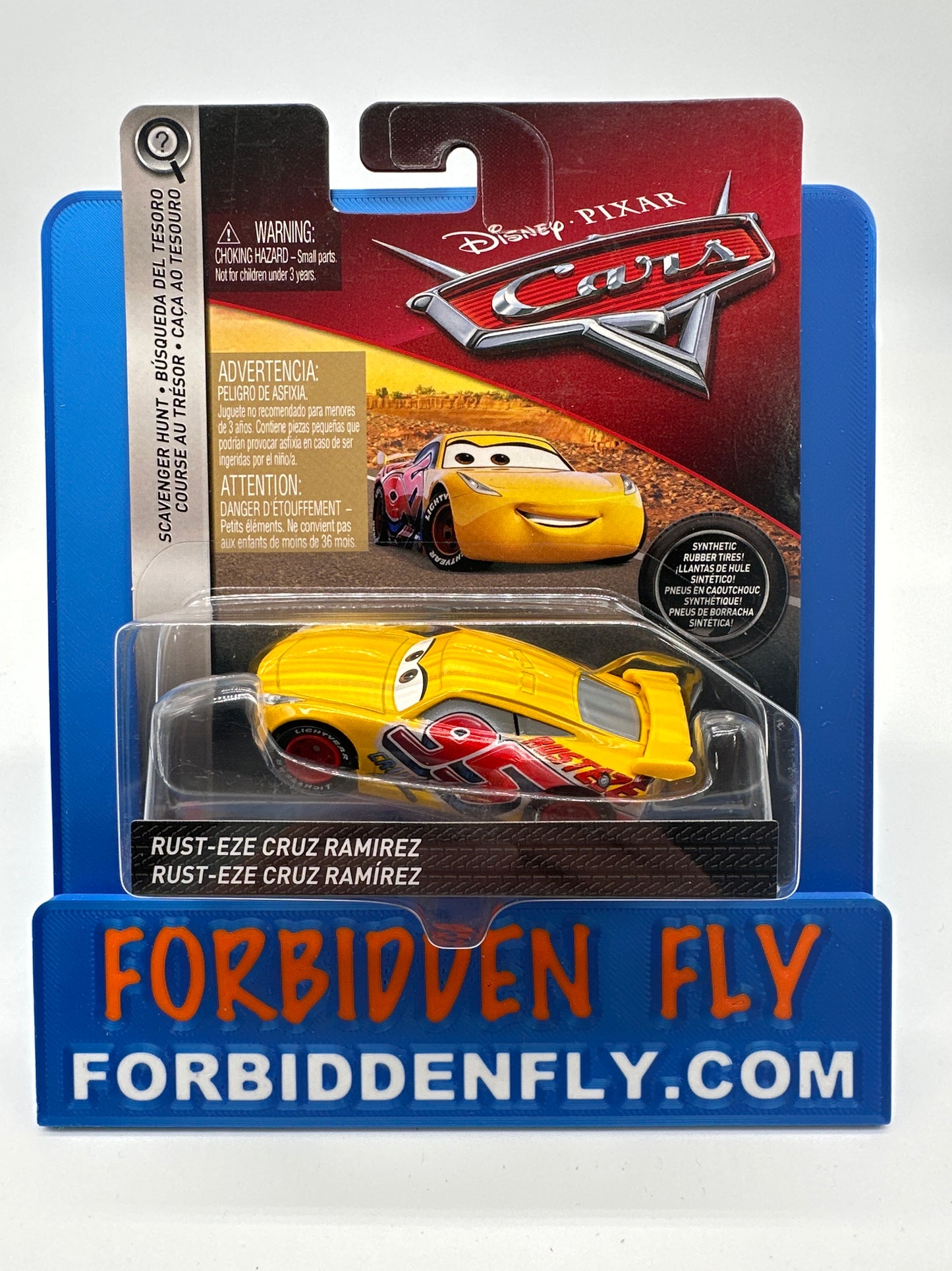 Disney Pixar Cars Movie - Scavenger Hunt Chase With Rubber Tires - Rust-Eze Cruz Ramirez