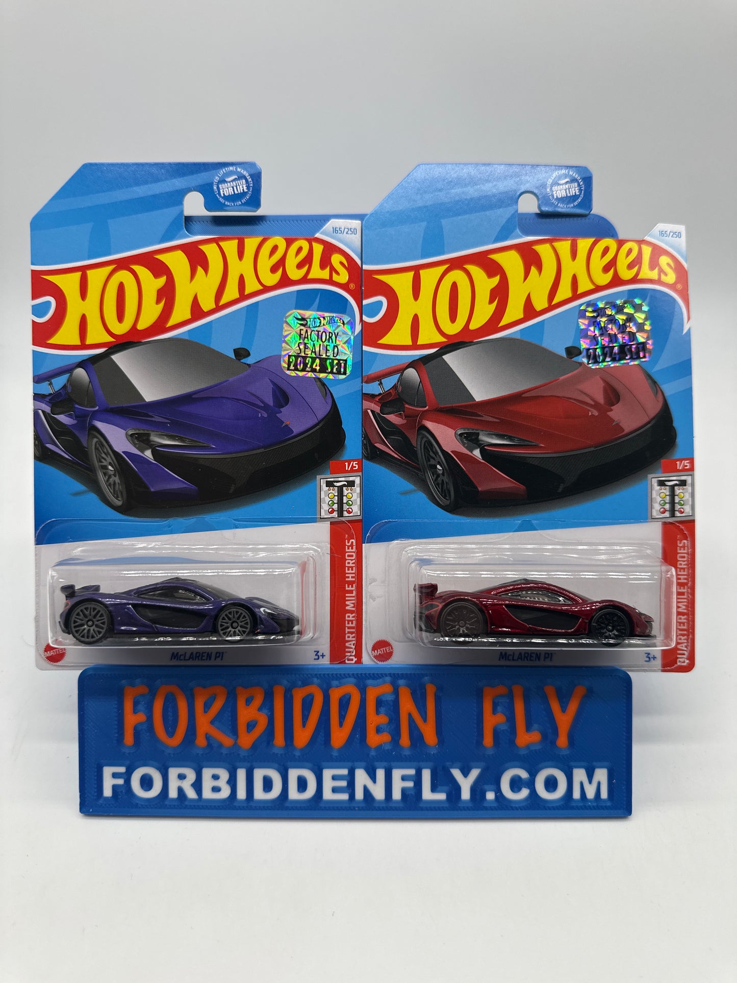 Hot Wheels Mainline - Factory Stickered 2024 - McLaren P1 - Lot Of 2