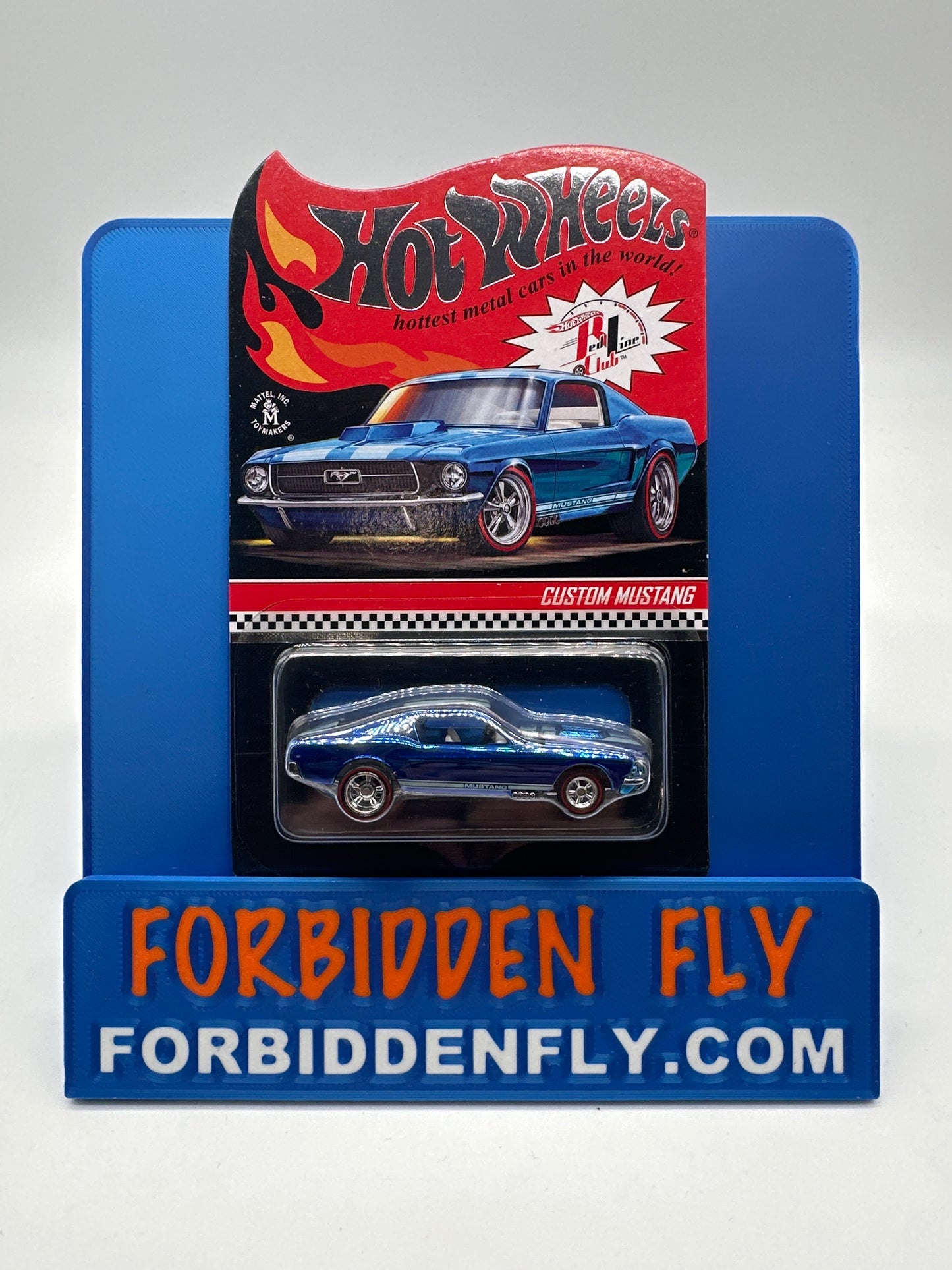 Hot Wheels 2019 RLC Red Line Club - Custom Mustang - Blue