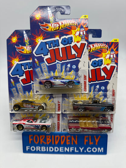 Hot Wheels - Kroger Exclusive 2012 4th of July Series - Complete Set of 5