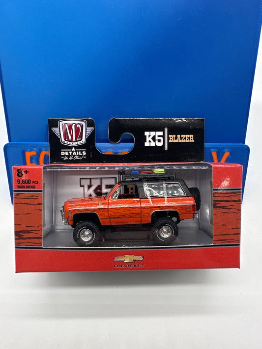 M2 Machines Acrylic Boxed Car  - S106 - 1973 Chevrolet K5 Blazer - Orange