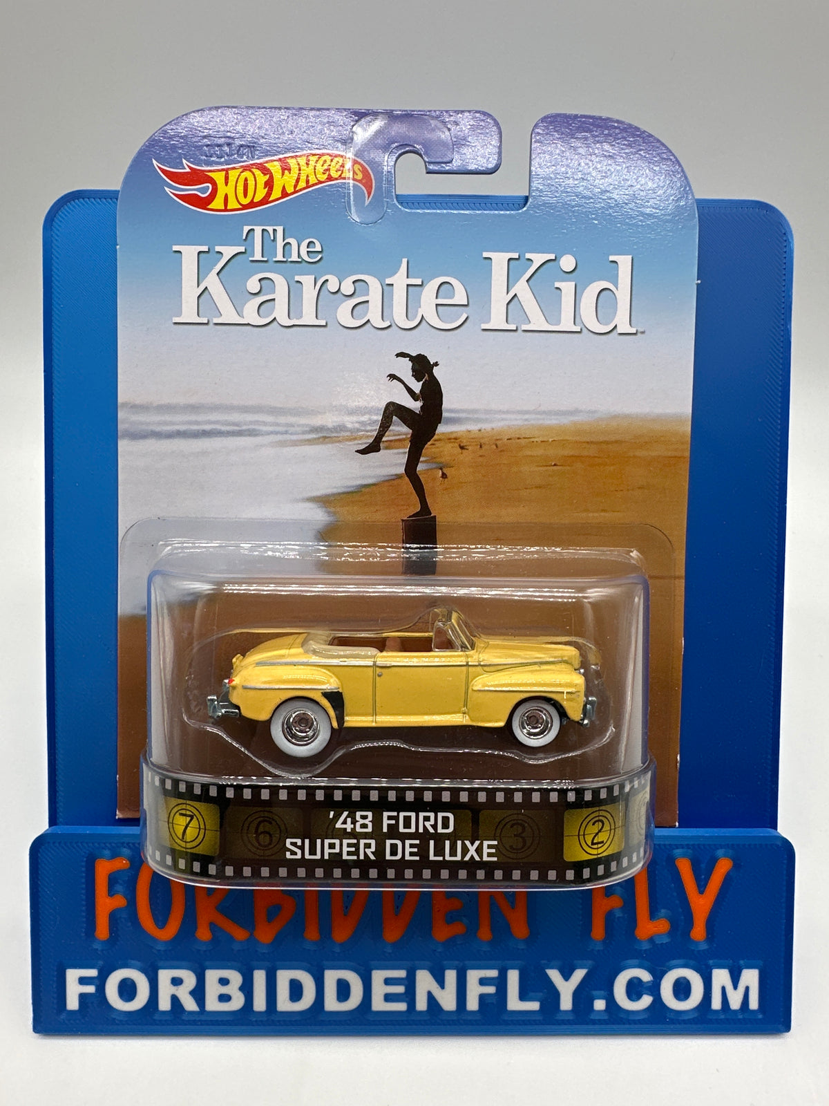 Hot Wheels 2014 Retro Entertainment Premium Single - The Karate Kid - ‘48 Ford Super De Luxe (Movie Reel Packaging)