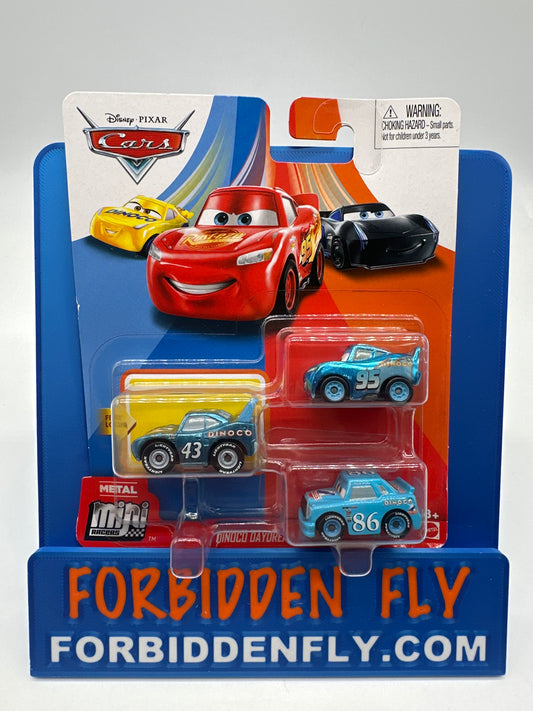 Disney Pixar Cars Movie - Metal Mini Racers 3 Pack - Dinoco Daydream Series
