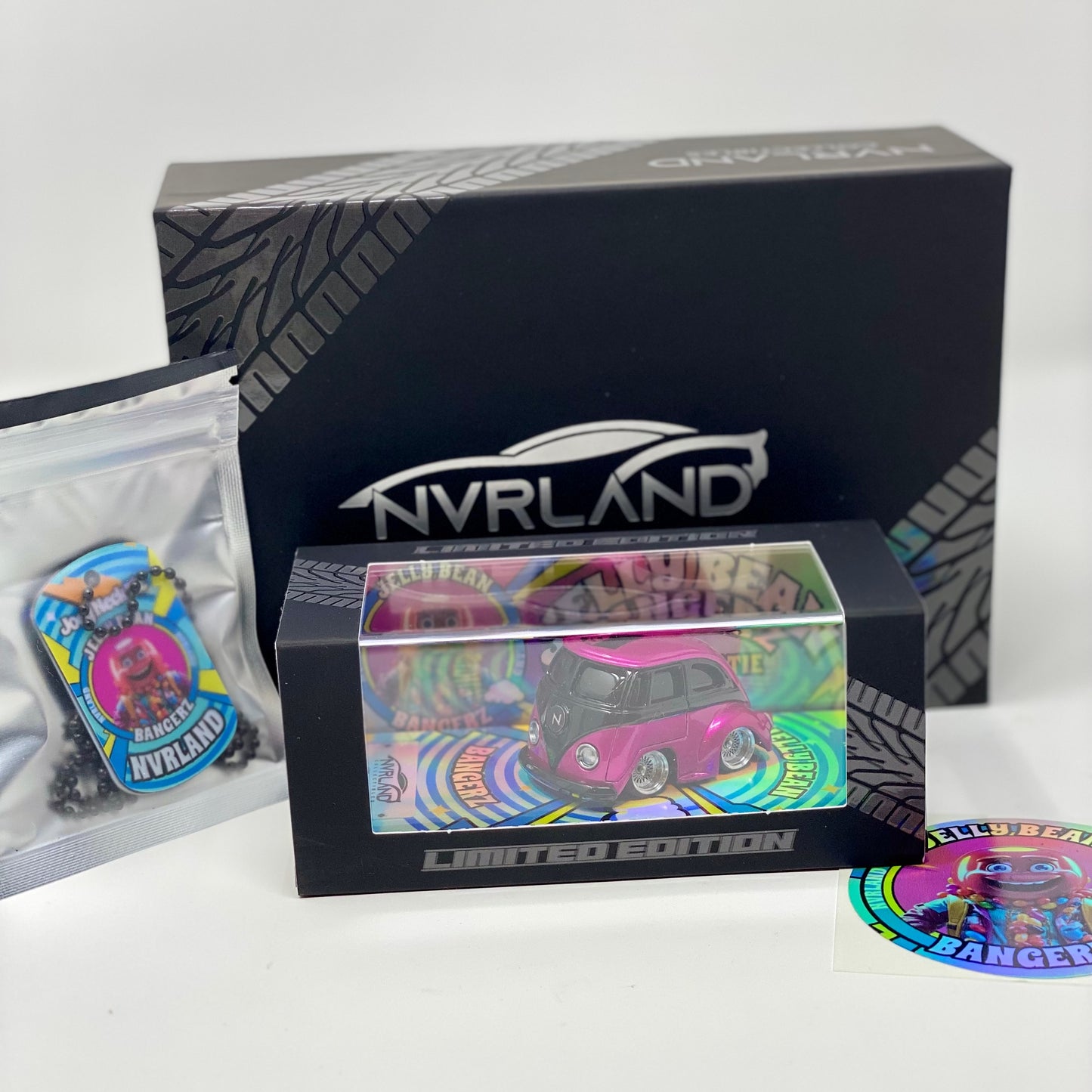 NVRLand Collectibles - Jelly Bean Bangerz Release Car - Pink “Joey Neck Tie” Standard Bangerz