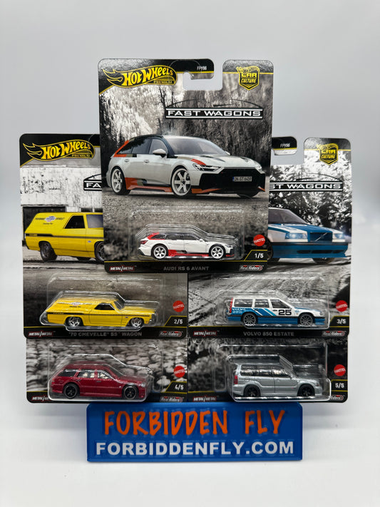 Hot Wheels Car Culture 2025 - Fast Wagons Premium Set of 5