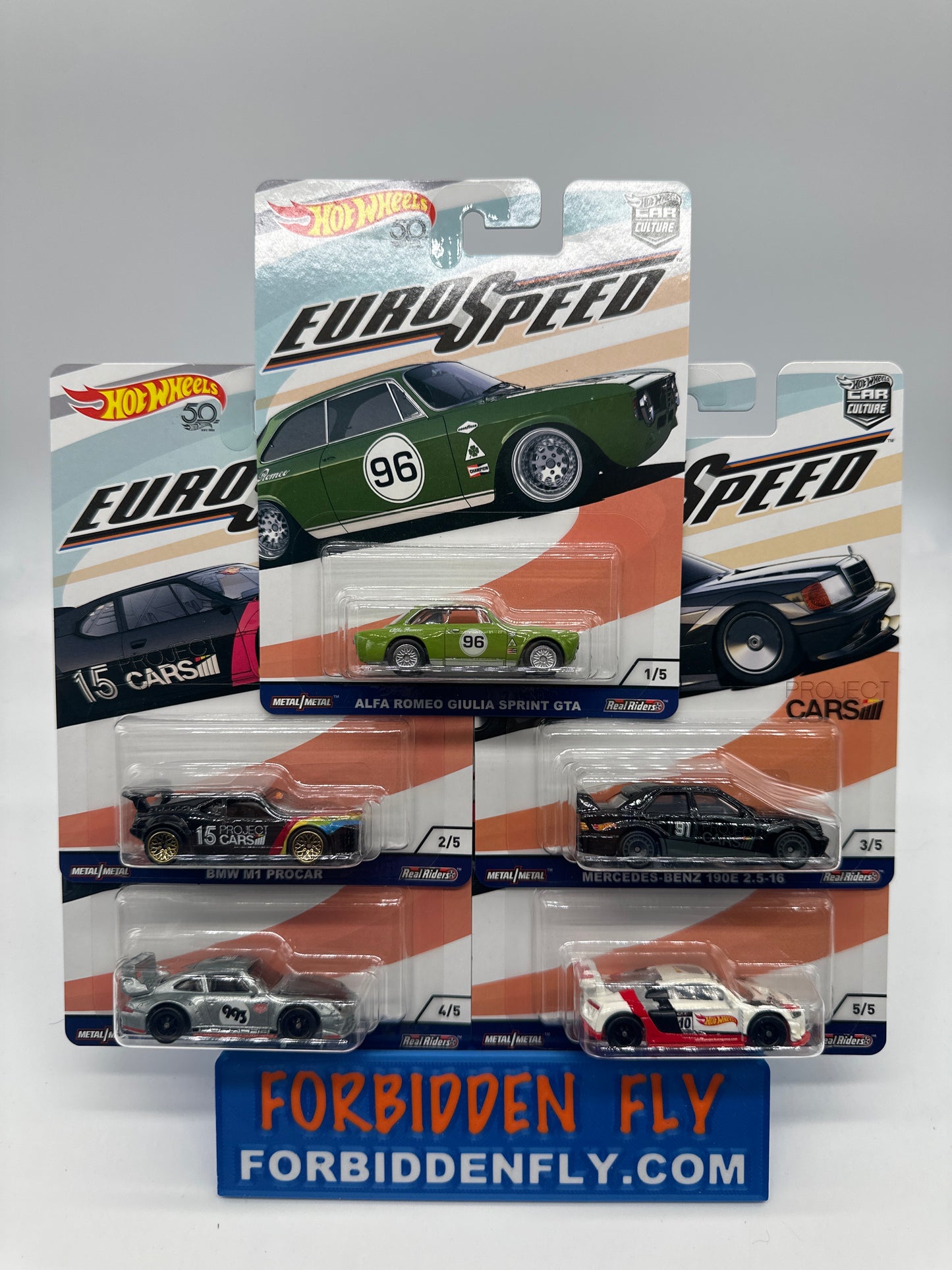 Hot Wheels Car Culture 2018 - Euro Speed Premium Set of 5