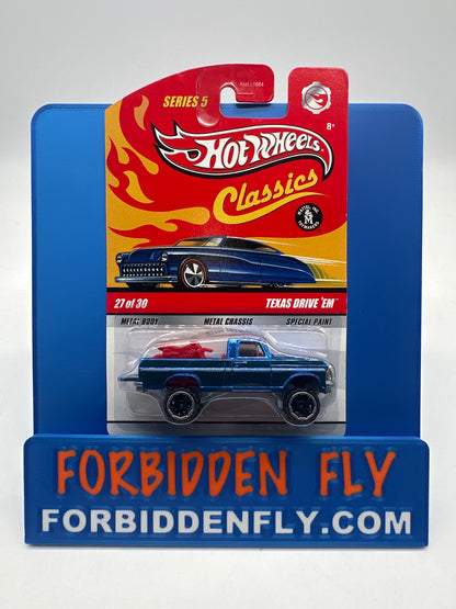 Hot Wheels Classics - Series 5 #27 of 30 - Texas Drive ‘Em - Blue