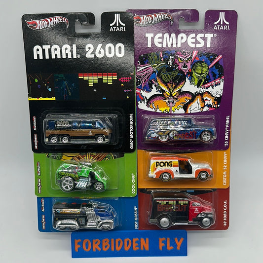 Hot Wheels Premium - Pop Culture 2012 Atari Series - Set of 6