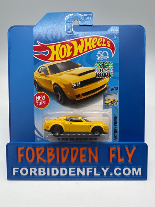 Hot Wheels Mainline - Factory Stickered 2018 - ‘18 Dodge Challenger SRT Demon