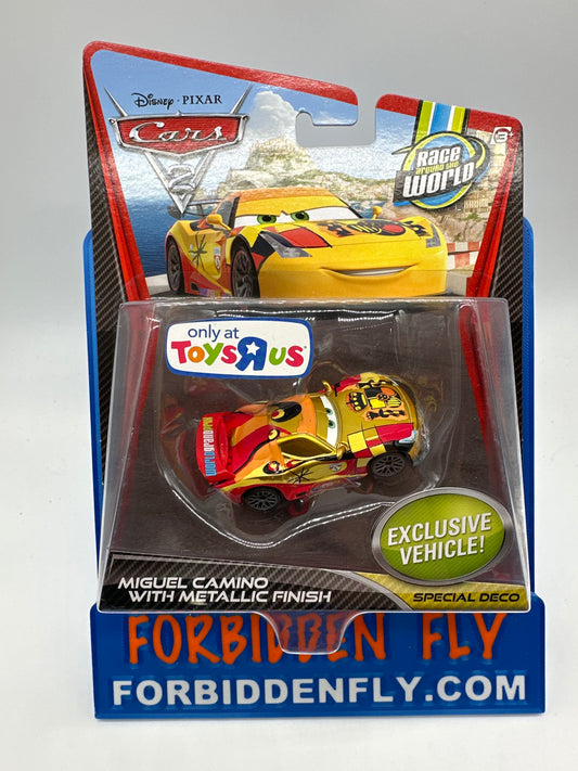 Disney Pixar Cars Movie - Race Around the World Series - Toys R Us Exclusive Deco - Miguel Camino with Metallic Finish