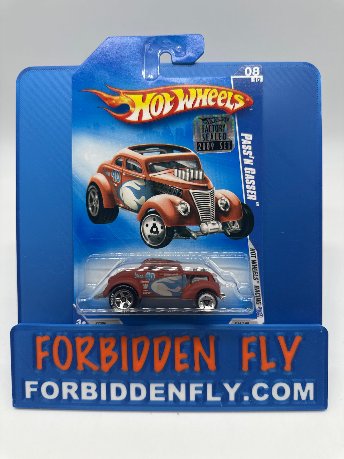 Hot Wheels 2009 Mainline Factory Stickered - Hot Wheels Racing Series - Pass ‘N Gasser