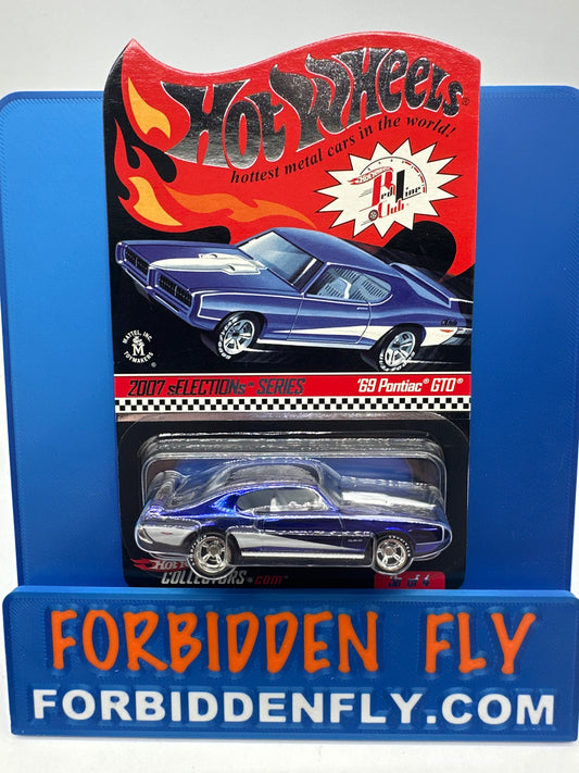 Hot Wheels RLC Red Line Club - 2007 Selections Series Blue 1969 Pontiac GTO
