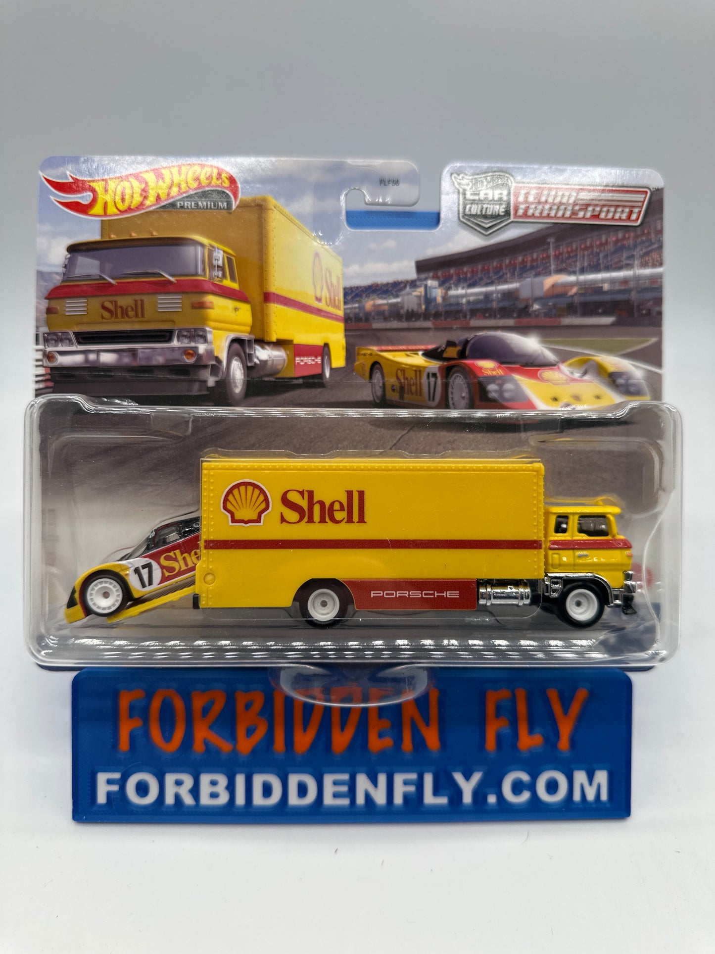 Hot Wheels Car Culture Team Transport - #45 Shell Porsche 962 & Sakura Sprinter