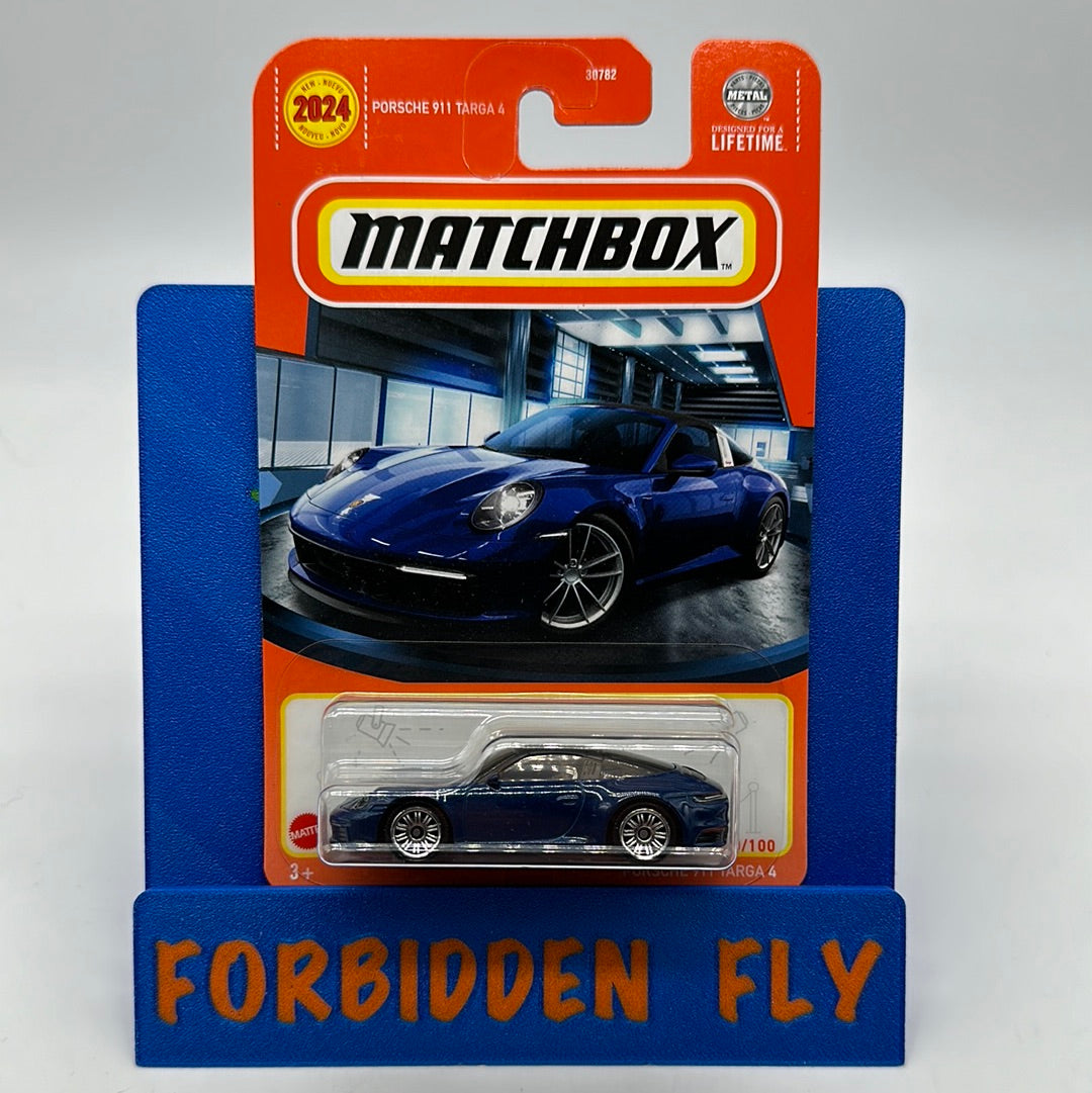 Matchbox - 2024 Mainline #60/100 - Porsche 911 Targa 4 - Blue