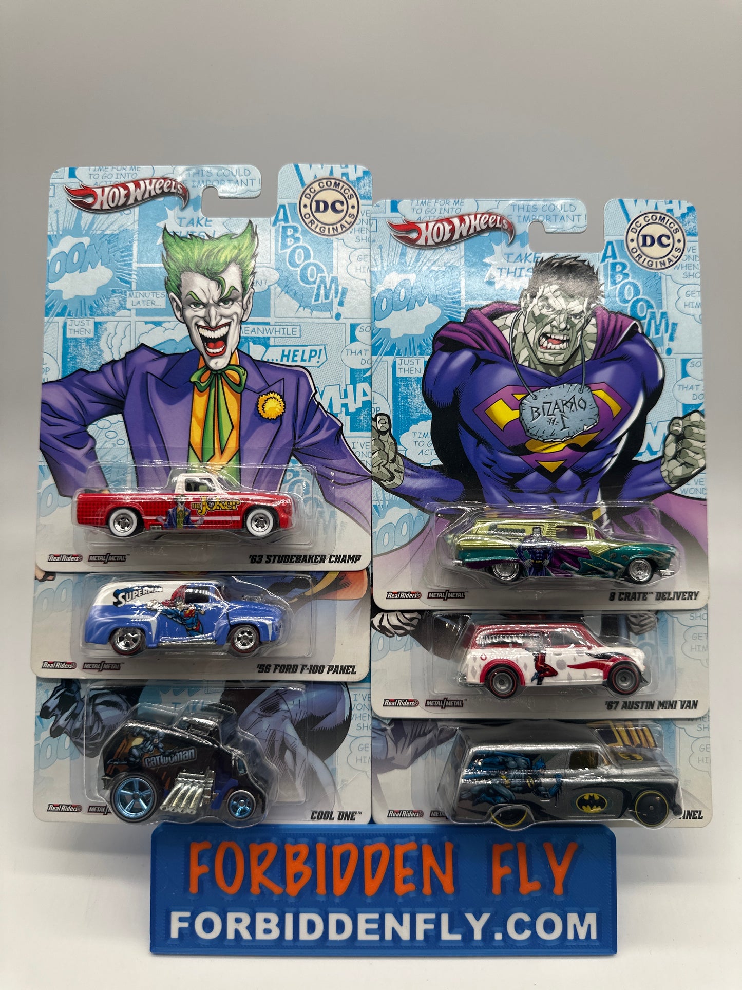 Hot Wheels Premium - Pop Culture 2013 DC Comics Series - Complete Set of 6
