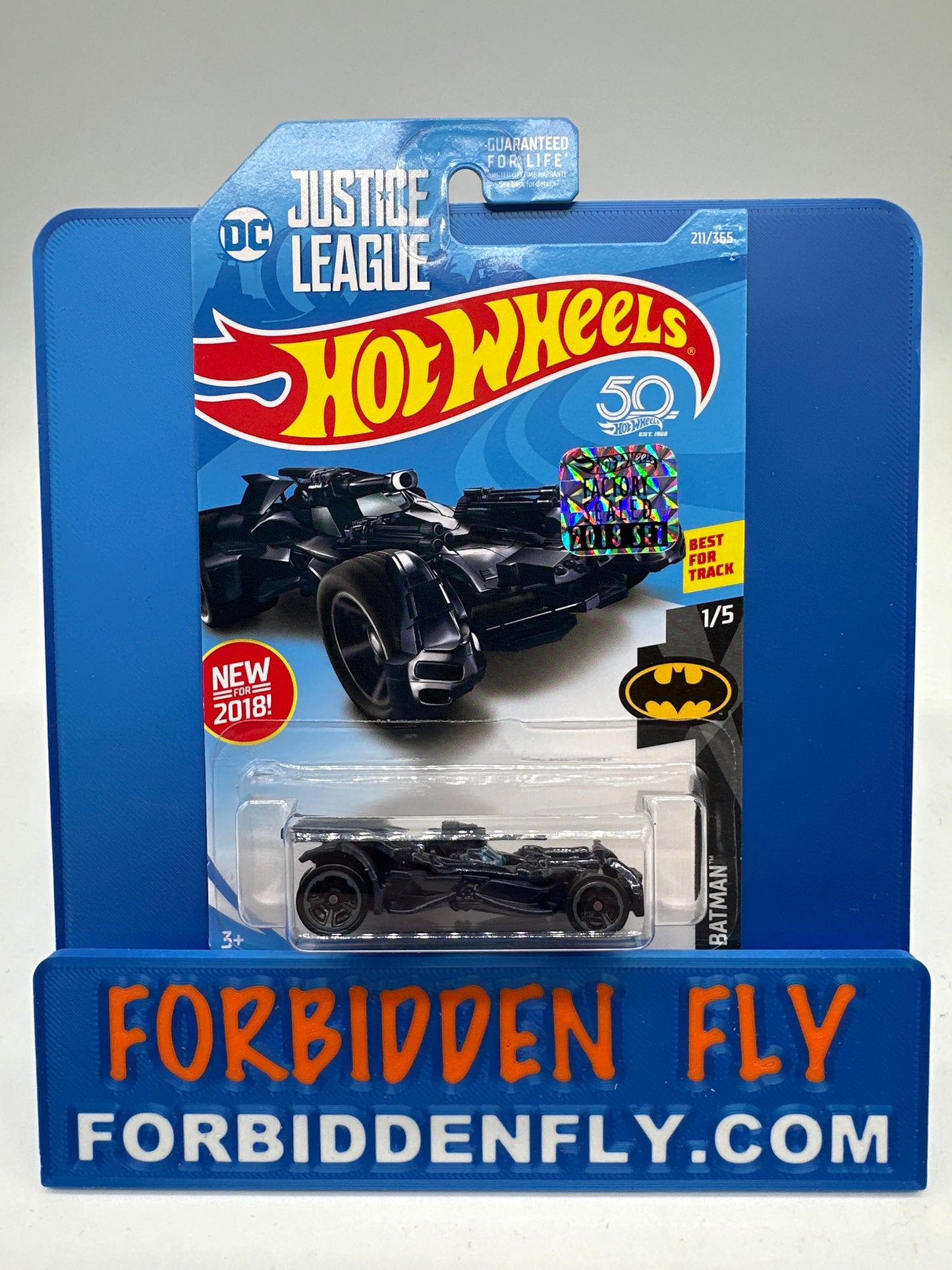 Hot Wheels Mainline - Factory Stickered 2018 - Justice League Batmobile - Lot Of 2