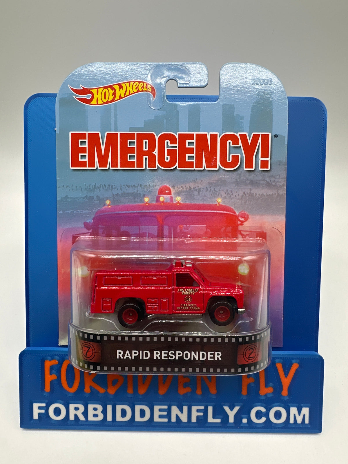Hot Wheels 2015 Retro Entertainment Premium Single - Emergency! - Rapid Responder (Movie Reel Packaging)