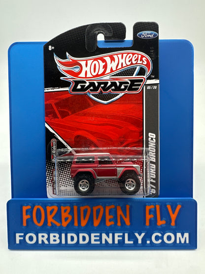 Hot Wheels Premium - HW Garage Series (Ford) - Satin Red & Silver ‘67 Ford Bronco (#5/20)