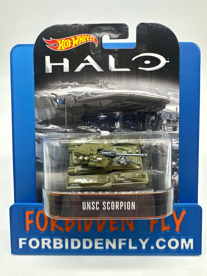 Hot Wheels 2017 Retro Entertainment Premium Single - Halo - UNSC Scorpion (Movie Reel Packaging)