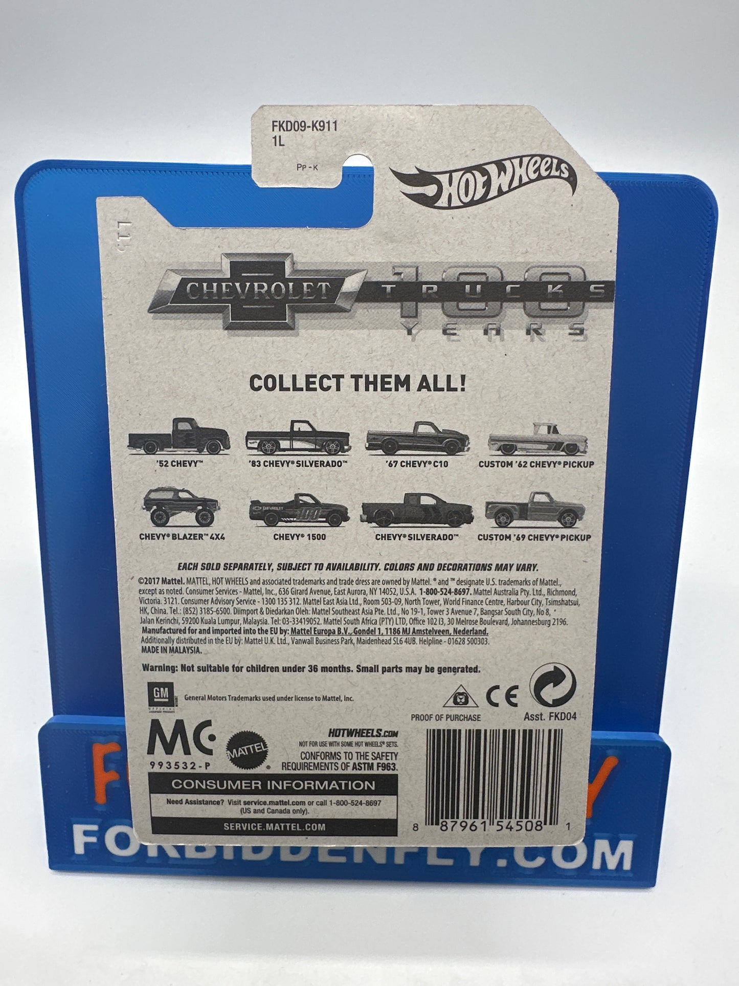 Hot Wheels 2018 Walmart Exclusive - 100 Years of Chevy Trucks Series #2/8- ‘83 Chevy Silverado