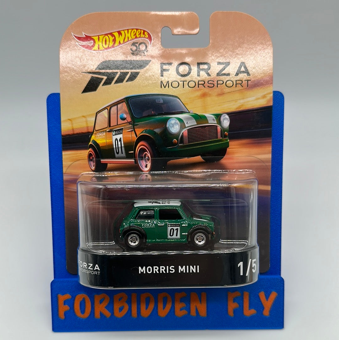 Hot Wheels 2018 Retro Entertainment Premium Single - Forza Motorsport #1/5 - Morris Mini (Movie Reel Packaging)