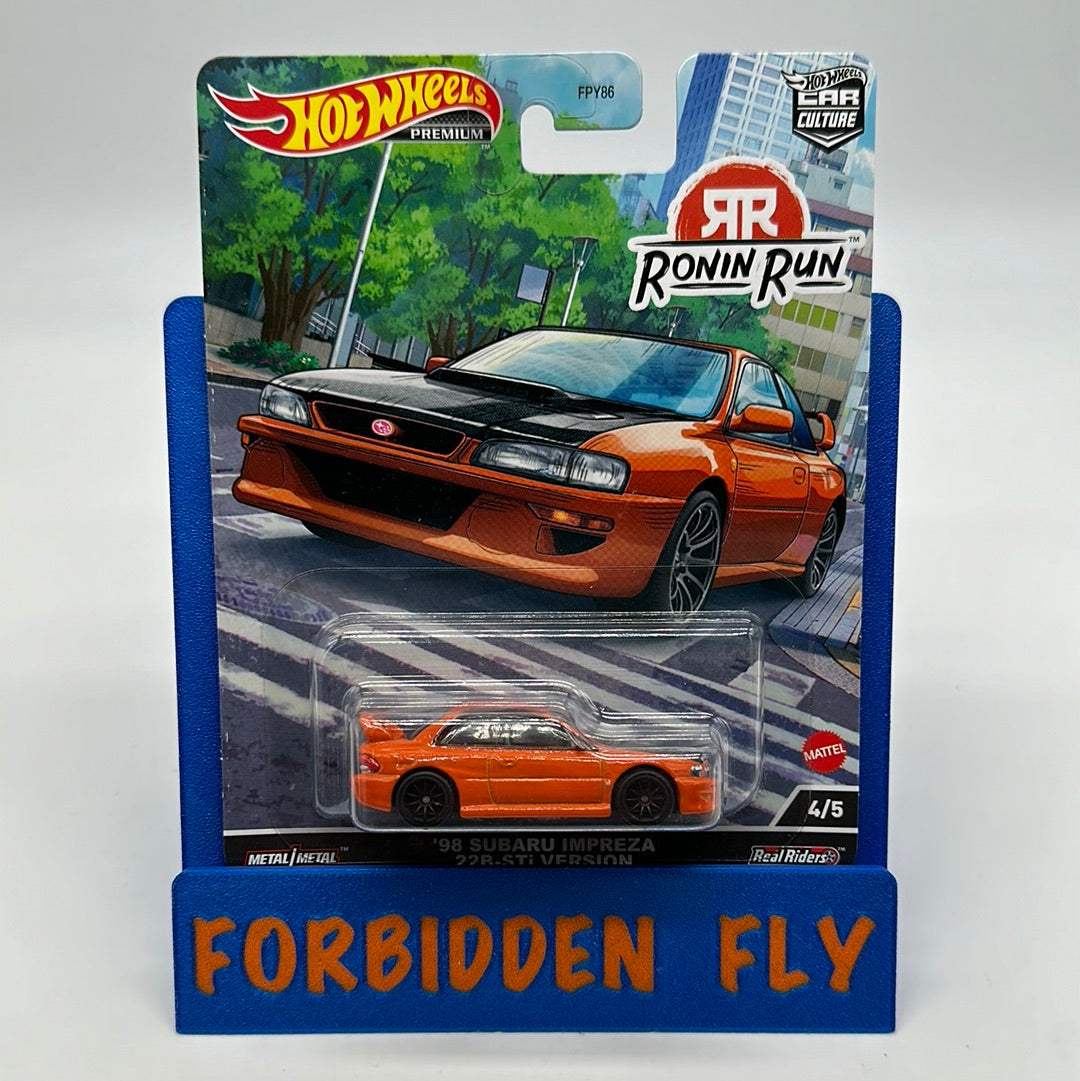 Hot Wheels Car Culture Premium - Ronin Run - #4/5 ‘98 Subaru Impreza 22B-STi Version - Orange