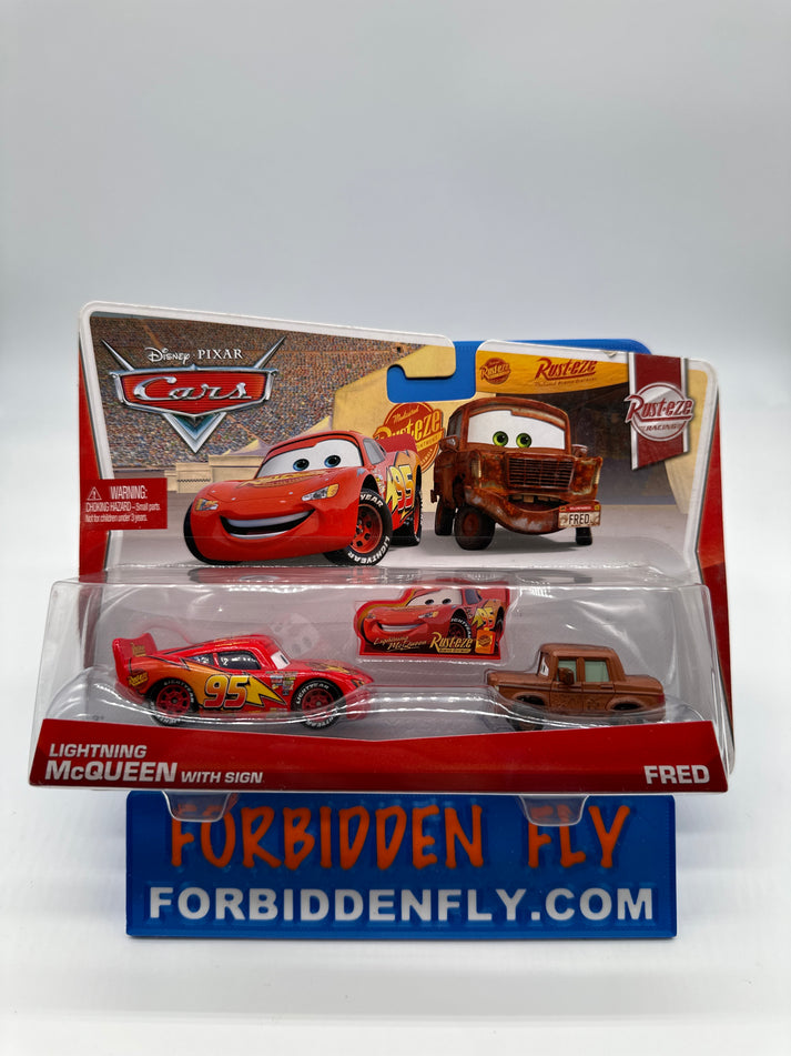 Disney Pixar Cars Movie - Rust-Eze Racing Series (Two) 2 Pack - Lightn ...