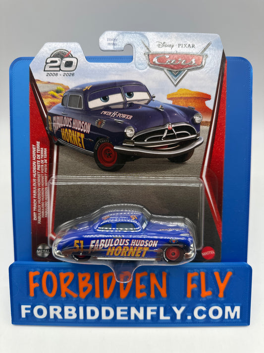 Disney Pixar Cars Movie - 20 Year Anniversary Release - Dirt Track Fabulous Hudson Hornet