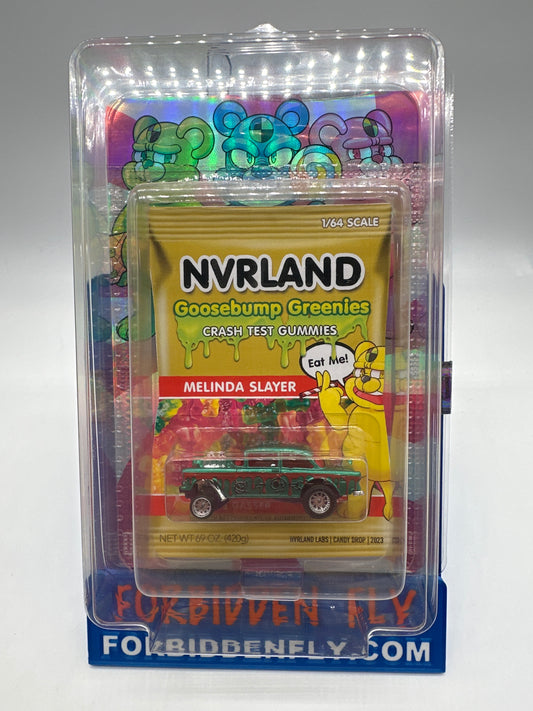 NVRLand Collectibles - 2023 WhatNot Candy Drop Release Car - 1955 Chevy Bel Air Gasser - Goosebump Greenies - Melinda Slayer