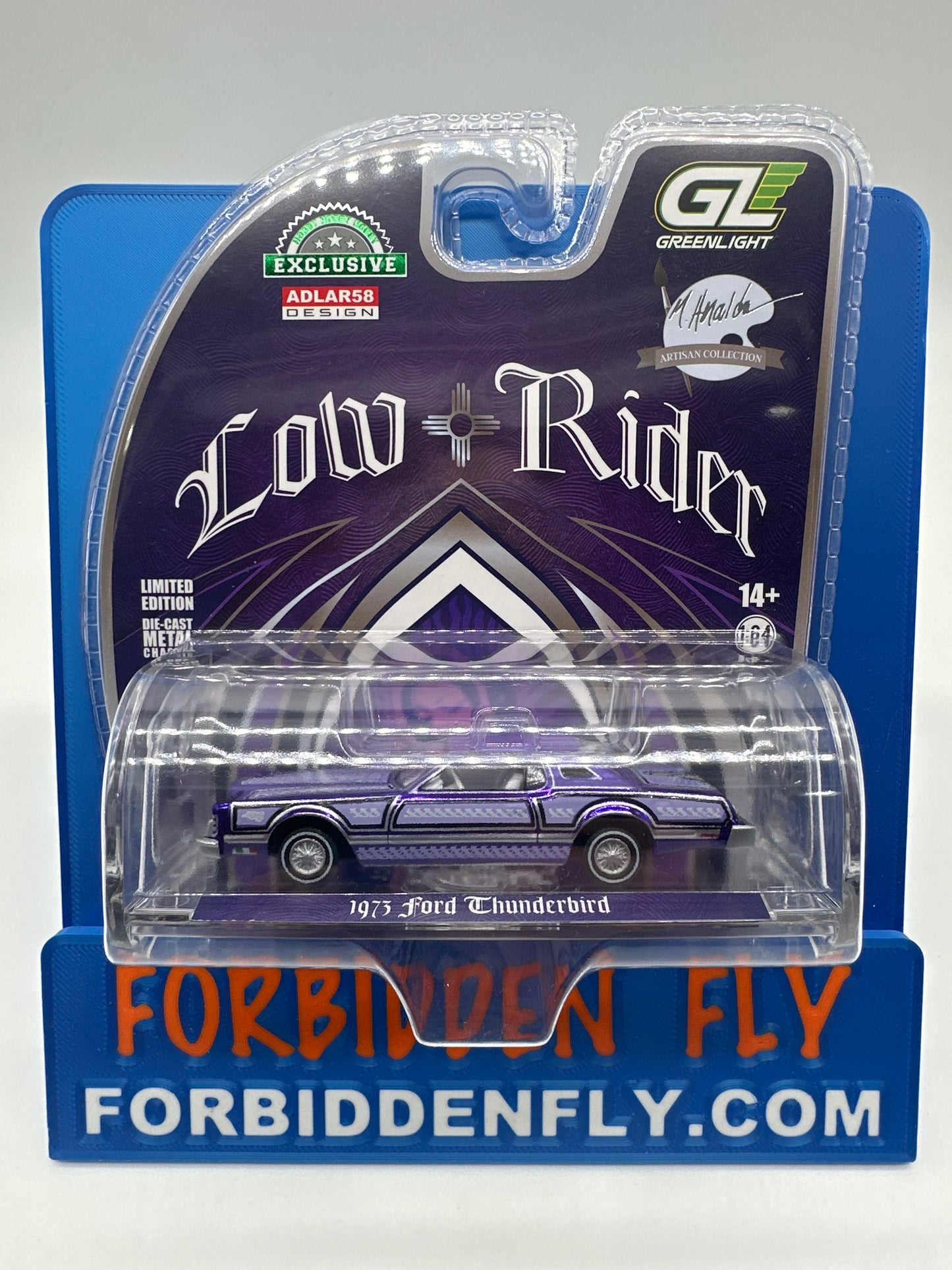 GreenLight - 2026 Hobby Exclusive Artisan Collection Lowrider - #2020003 - Michael Heralda Adlar58 Design 1973 Ford Thunderbird - Chase Edition
