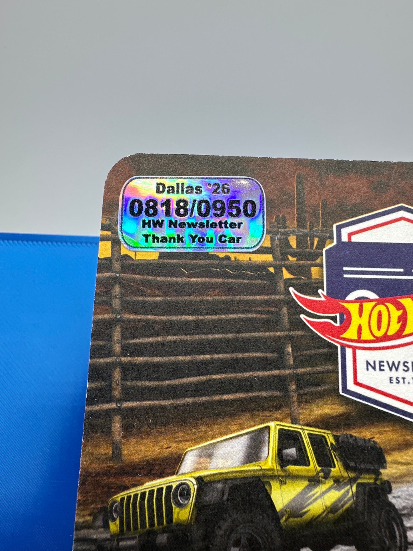 Hot Wheels 26th Annual Collector’s Nationals - 2026 Dallas, TX Newsletter Thank You Car - Red Ford Raptor