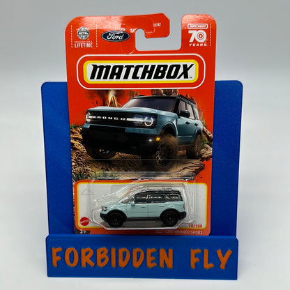 Matchbox Mainline - 70 Years #10/100 - Robin Egg Blue 2022 Ford Bronco Sport