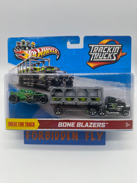 Hot Wheels Trackin’ Trucks (Super Rigs) - 2012 Bone Blazers w/ Green Bone Shaker