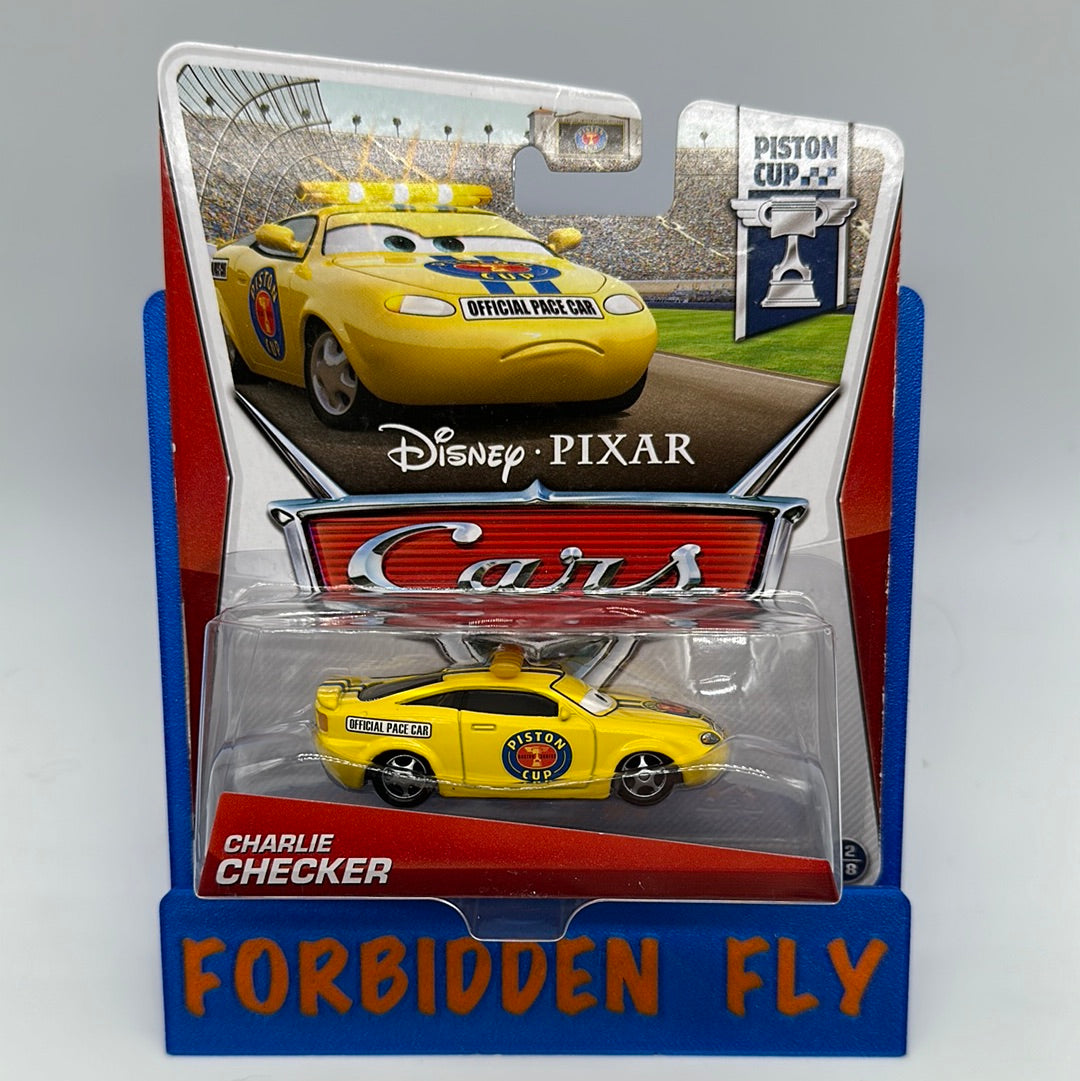 Disney Pixar Cars Movie - Piston Cup Series - Charlie Checker (Pace Car)