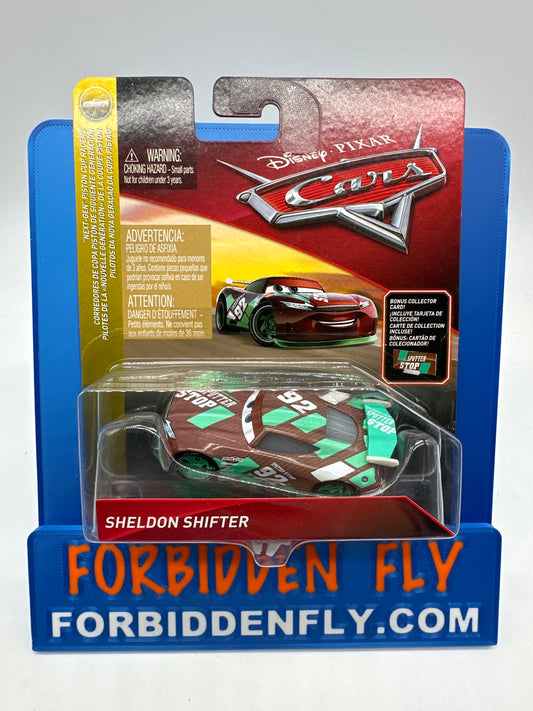 Disney Pixar Cars Movie - Cars Next Gen Series - Sheldon Shifter #92 w/ Bonus Collector Card