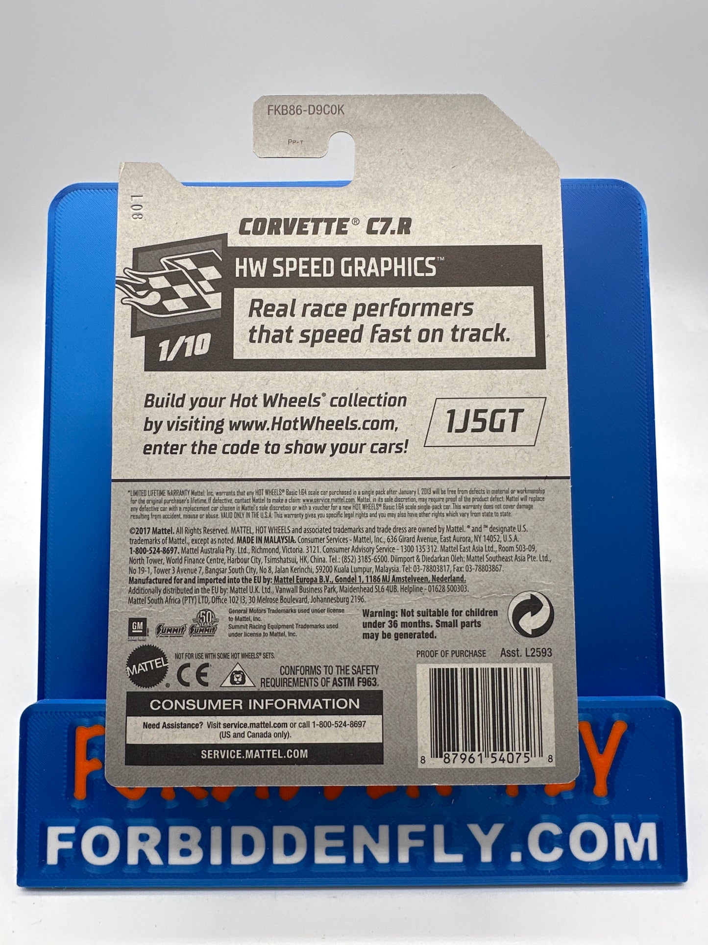 Hot Wheels Mainline - Factory Stickered 2018 - Exclusive Zamac Edition #11/18 - Corvette C7.R