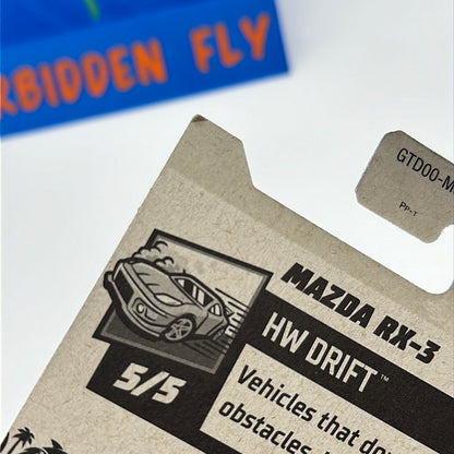 Hot Wheels 2021 Super Treasure Hunt - Factory Stickered - White Mad Mike Mazda RX-3