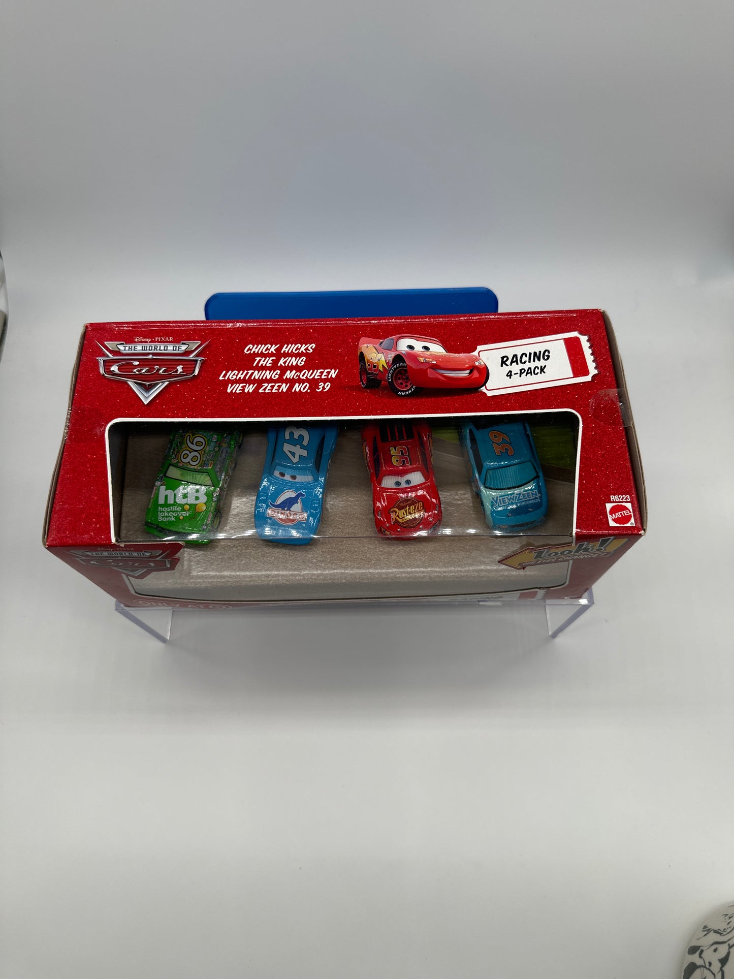 Disney Pixar Cars Movie - Racing Eye Changing (Four) 4 Pack - Chick Hicks, The King, Lightning McQueen And View Zeen #39