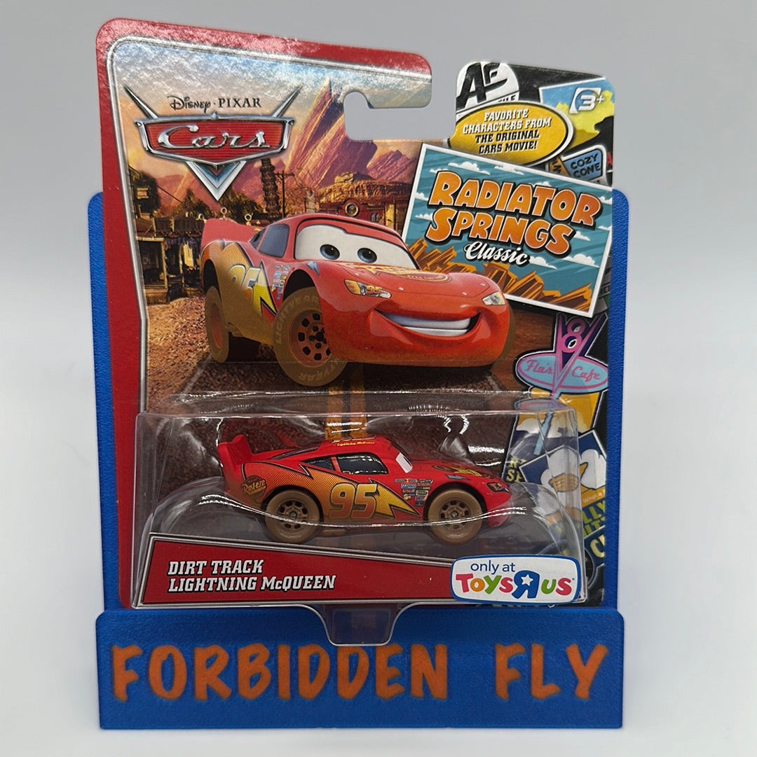 Disney Pixar Cars Movie - Toys R Us Exclusive Card - Radiator Springs Classic Series - Dirt Track Lightning McQueen