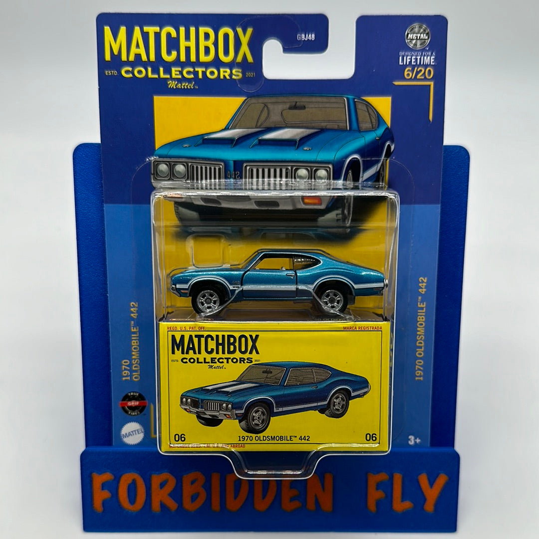 Matchbox Collectors - #6/20 - 1970 Oldsmobile 442 - Blue