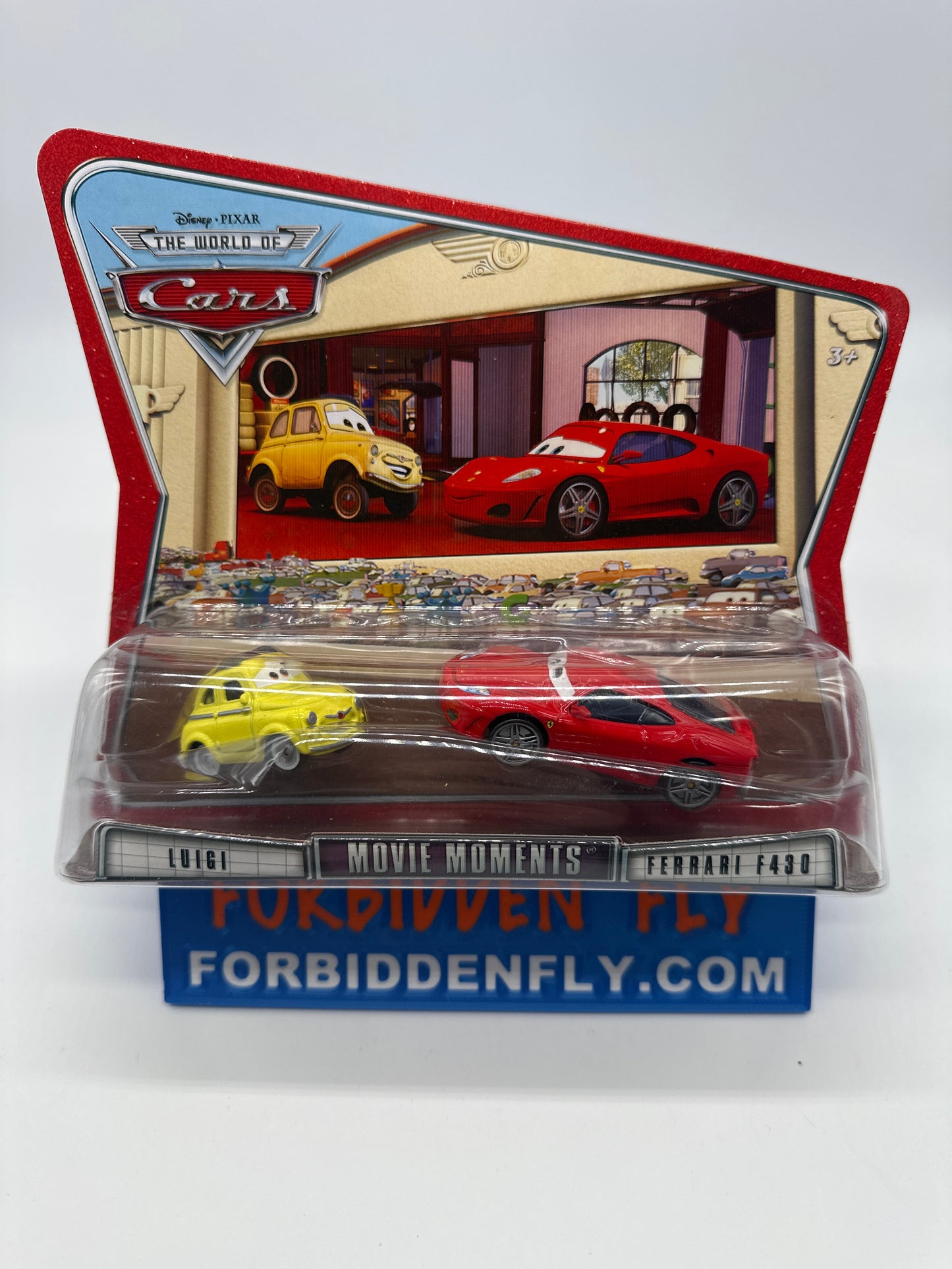 Disney Pixar Cars Movie - World of Cars Series Two Pack - Movie Moments Luigi & Ferrari F430