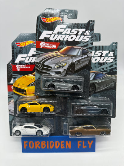 Hot Wheels - Walmart Exclusive - 2020 Fast & Furious Mainline Series Complete Set of 5