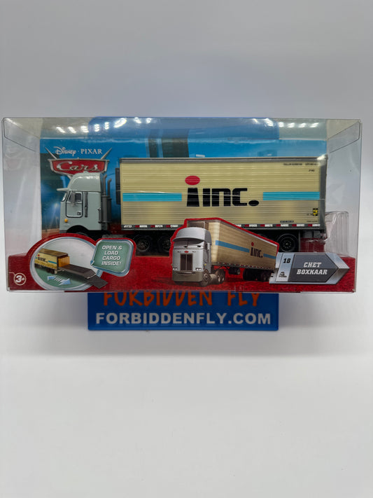 Disney Pixar Cars Movie - Chet Boxkaar “inc” Hauler